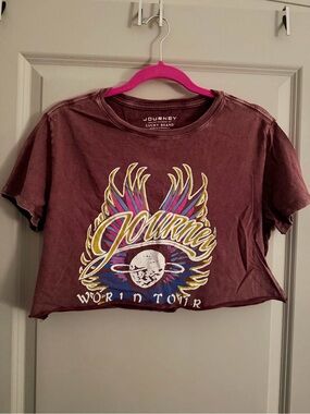 Journey Lucky Brand Women's Graphic Crop Tee